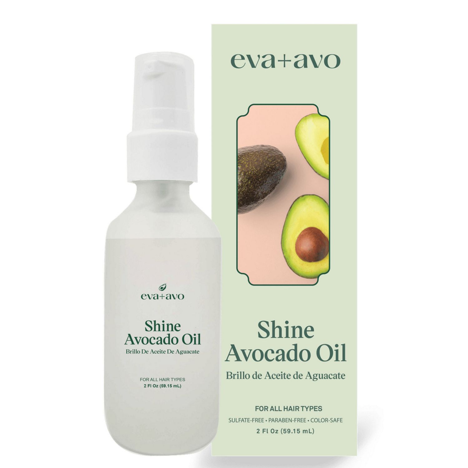 Eva+Avo Shine Avocado Oil, 2 OZ