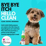 OUR CLEAN PAWS Spray & Go Cleanse, Soothe and Deodorize, 4oz, thumbnail image
