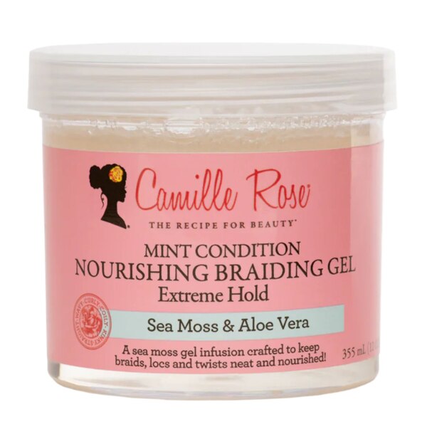Camille Rose Mint Condition Nourishing Braid Gel, Extreme Hold, 12 OZ