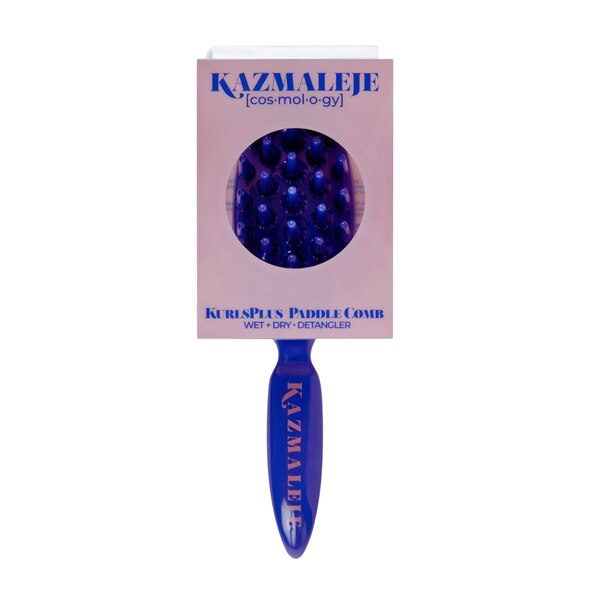 Kazmaleje Kurls Plus Paddle Comb, Cobalt Blue
