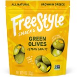 Freestyle, Lemon Garlic Green Olive Snacks, 4 oz, thumbnail image