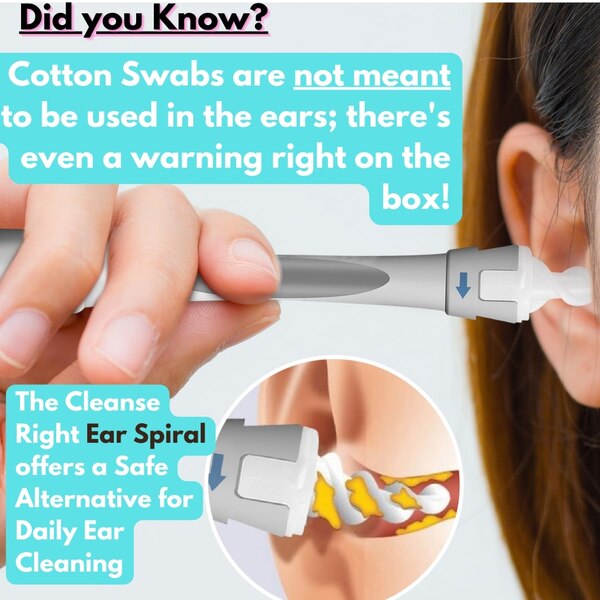 Cleanse Right- Ear Wax Spiral Drops and Bulb