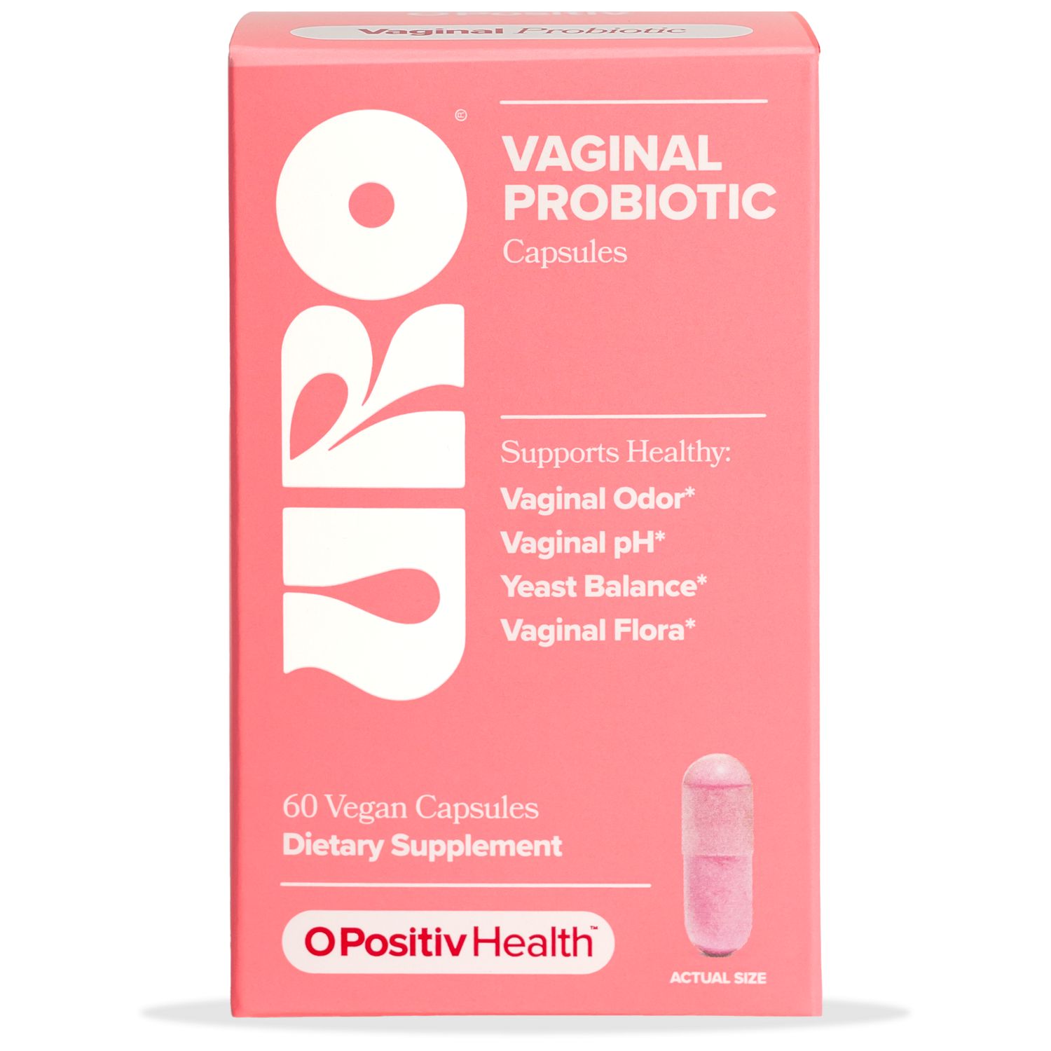 O Positiv Vaginal Probiotic Capsules, 60 CT