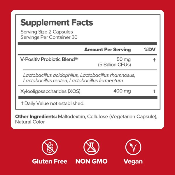O Positiv Vaginal Probiotic Capsules, 60 CT