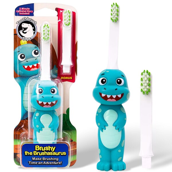 Toothbrush Toys Kids Toothbrush, Brushy the Brushasaurus, 1 CT