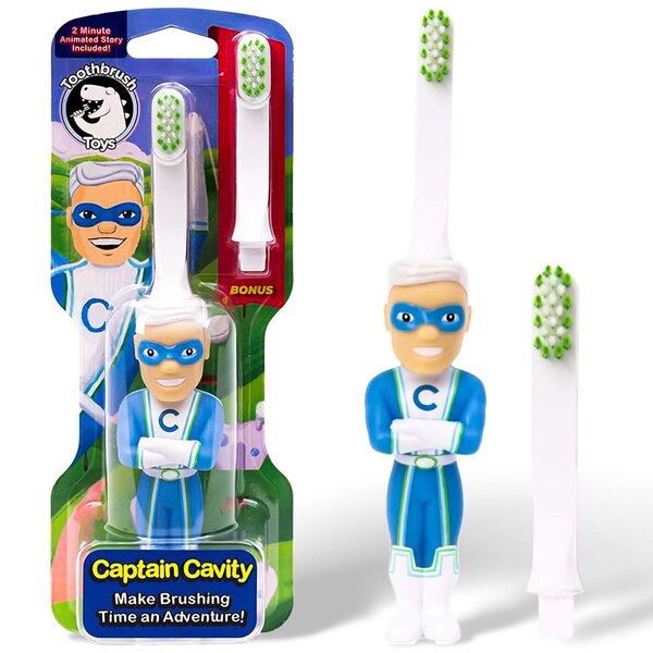 Toothbrush Toys Kids Toothbrush, Captain Cavity, 1 CT