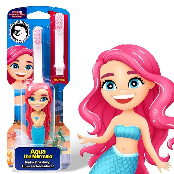 Toothbrush Toys Kids Toothbrush, Aqua the Mermaid, 1 CT
