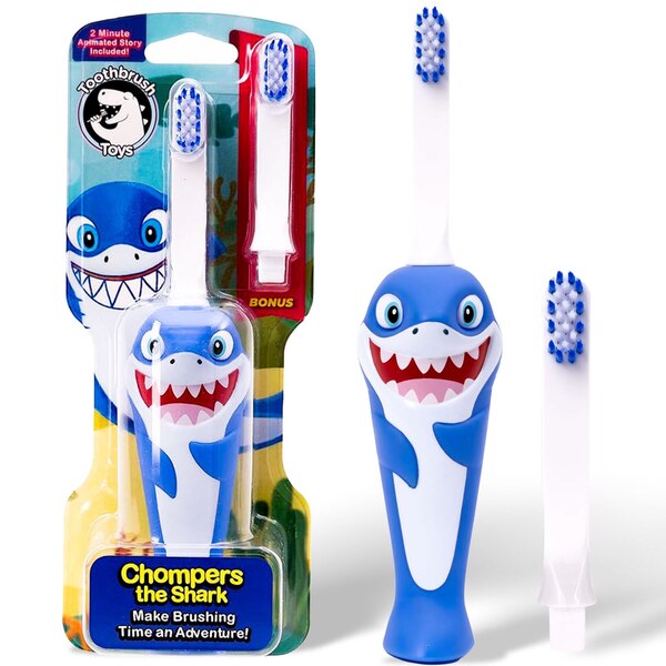 Toothbrush Toys Kids Toothbrush, Chompers the Shark, 1 CT