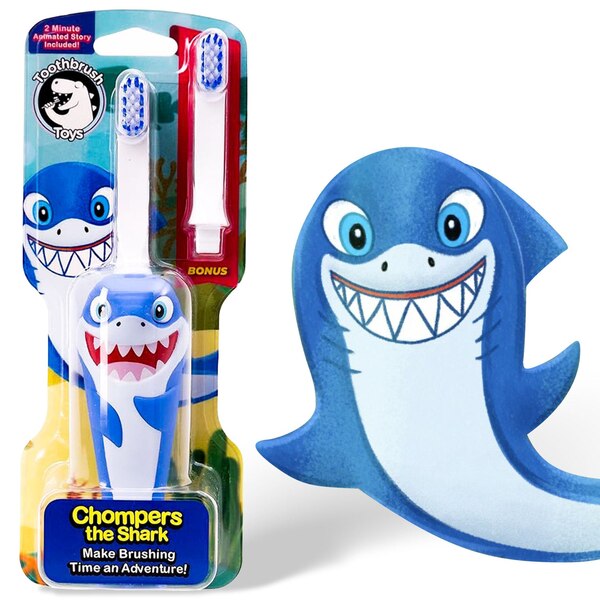 Toothbrush Toys Kids Toothbrush, Chompers the Shark, 1 CT
