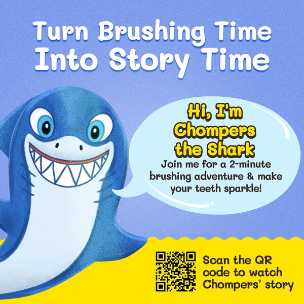 Toothbrush Toys Kids Toothbrush, Chompers the Shark, 1 CT