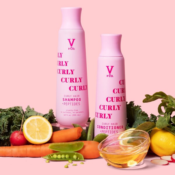 V&Co Curly Hair Shampoo, 12 OZ