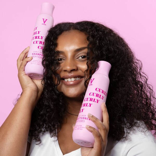 V&Co Curly Hair Shampoo, 12 OZ