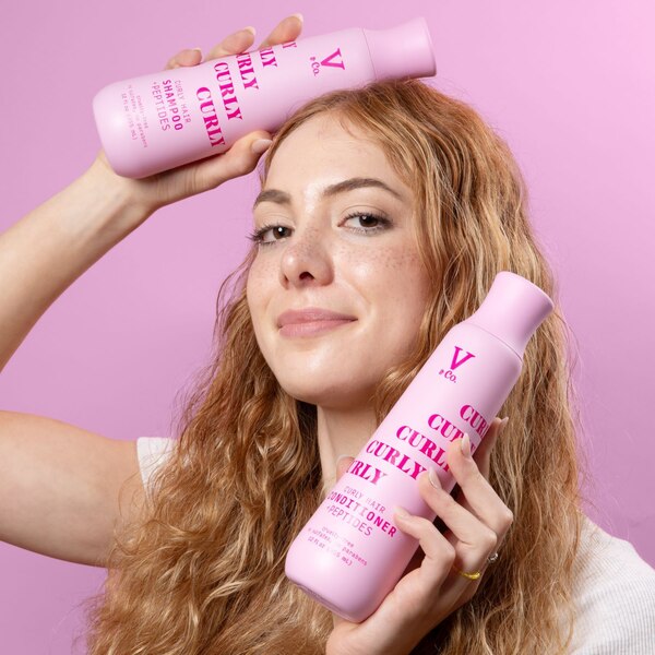 V&Co Curly Hair Shampoo, 12 OZ