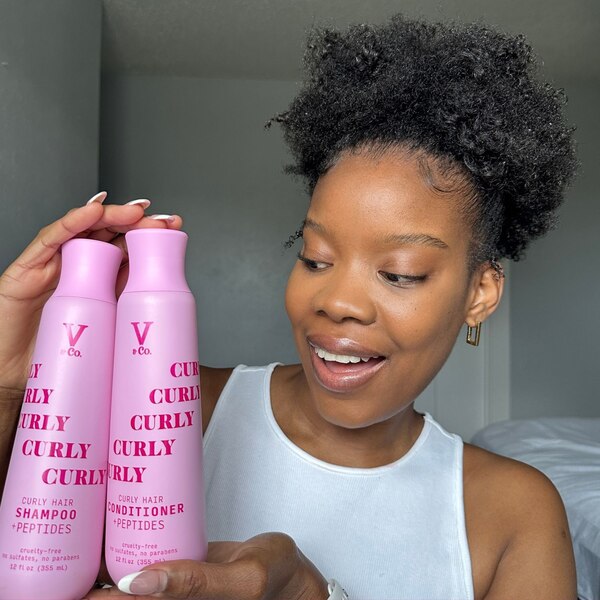V&Co Curly Hair Shampoo, 12 OZ