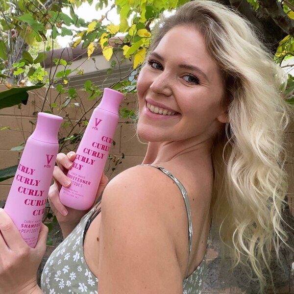 V&Co Curly Hair Shampoo, 12 OZ