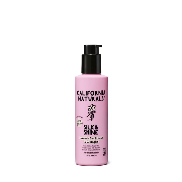 California Naturals Silk & Shine Leave-In Conditioner & Detangler, 6 OZ