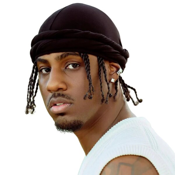 YGN Men's Halo T-Shirt Turban, Black