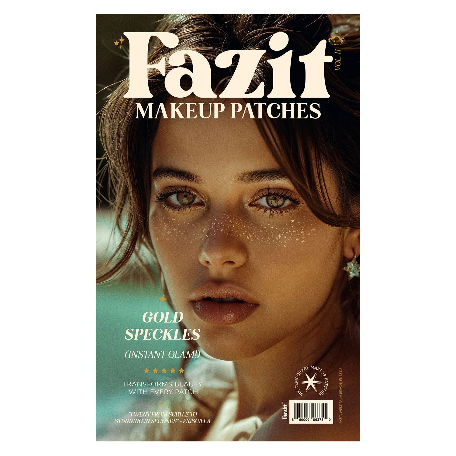 Fazit Gold Freckle Speckles Makeup Patches