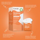 Fomin Full Body Deodorant Wipes, Citrus Harmony, 15 CT, thumbnail image