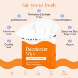 Fomin Full Body Deodorant Wipes, Citrus Harmony, 15 CT, thumbnail image