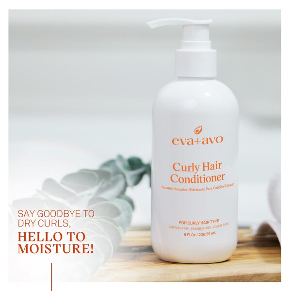 Eva + Avo Curly Hair Conditioner, 8 OZ 