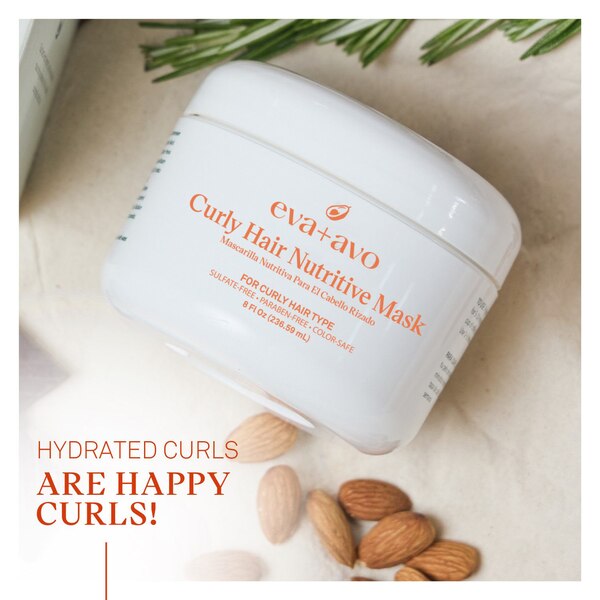 Eva + Avo Curly Hair Nutritive Mask, 8 OZ