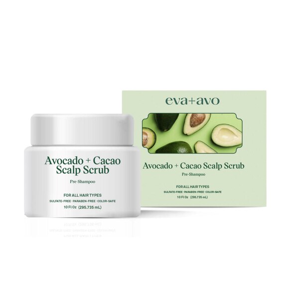 Eva + Avo Avacado & Cacao Scalp Scrub, 10 OZ