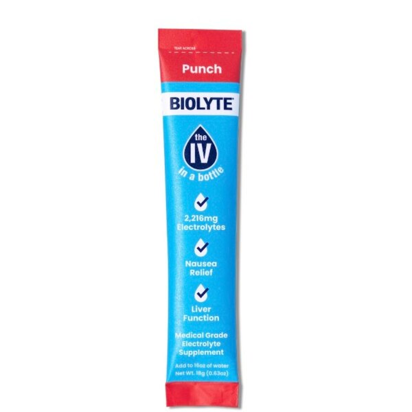 Biolyte, Punch Powder Sticks, 6 ct, 3.8 oz