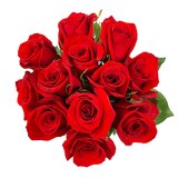 Fresh Rose Flower Bouquet, Assorted Colors, thumbnail image
