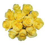 Fresh Rose Flower Bouquet, Assorted Colors, thumbnail image