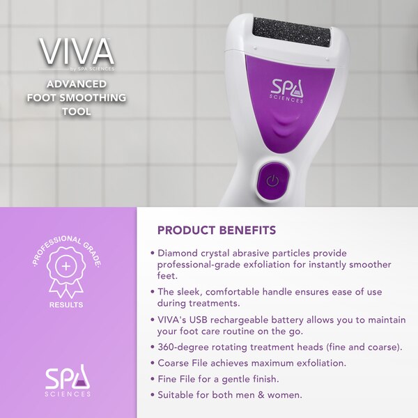 Spa Sciences VIVA Advanced Pedicure Foot Smoothing System