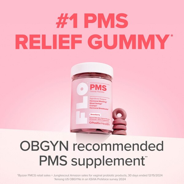 O Positiv PMS Gummy Vitamins, 60 CT