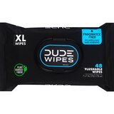 DUDE Wipes Flushable Wipes, Unscented, XL, 48 CT, thumbnail image