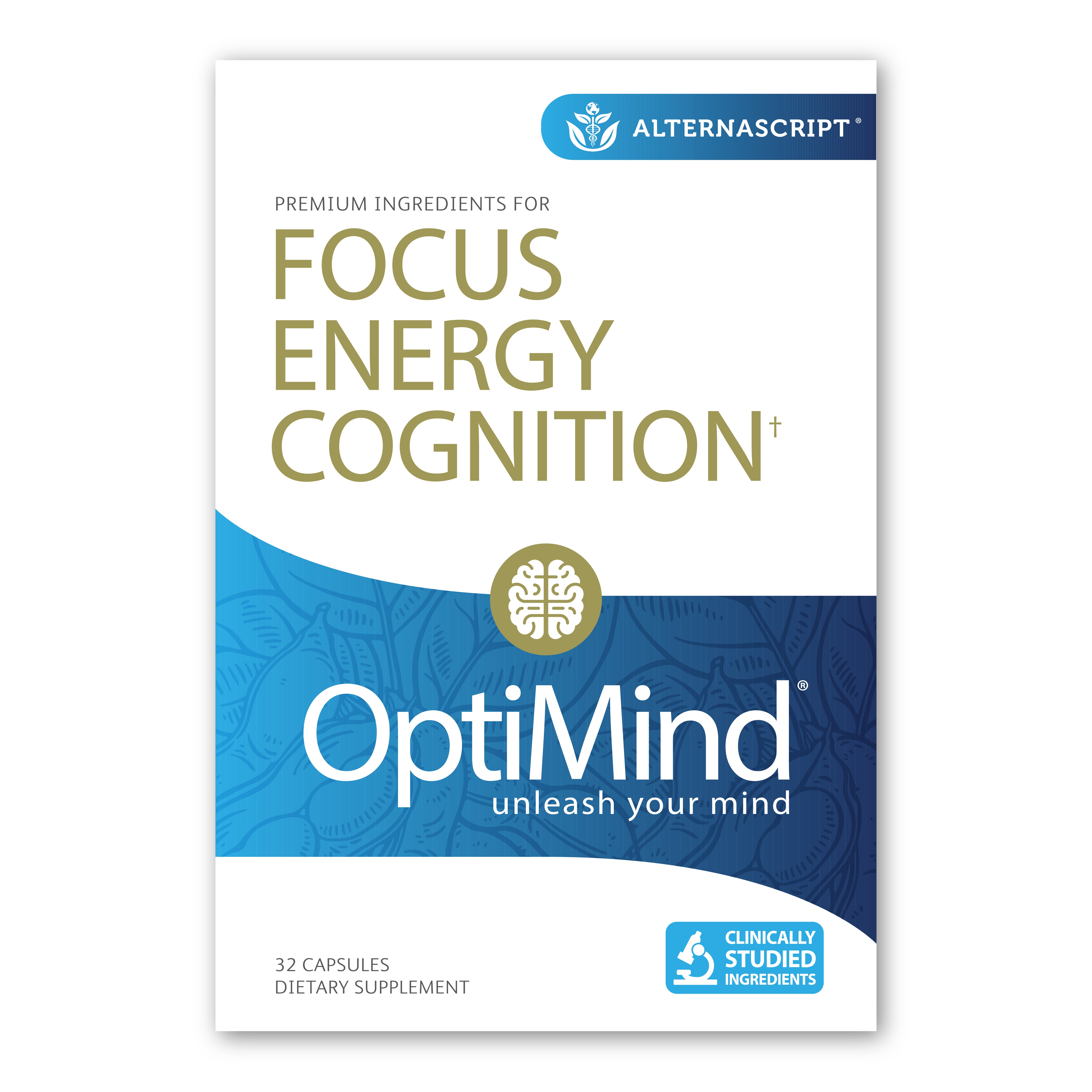 AlternaScript OptiMind - Suplemento dietario, 32 u.