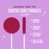 Lolleez Organic Throat Soothing Lollipops for Kids, Mixed Berry, 15 CT, thumbnail image