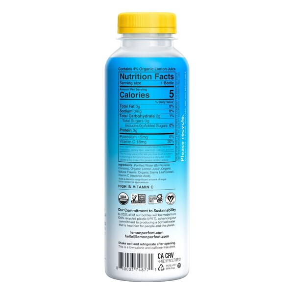 Lemon Perfect Hydrating Lemon Water, 12 OZ