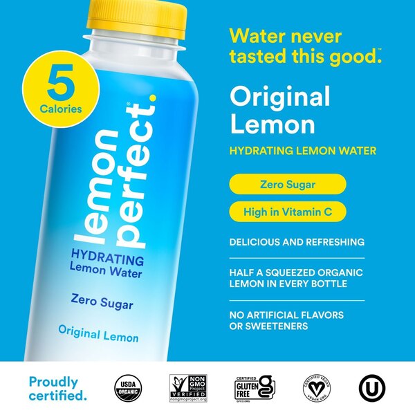 Lemon Perfect Hydrating Lemon Water, 12 OZ