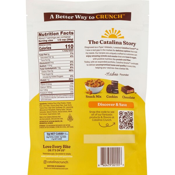 Catalina Crunch, Honey Graham Cereal, 9 oz