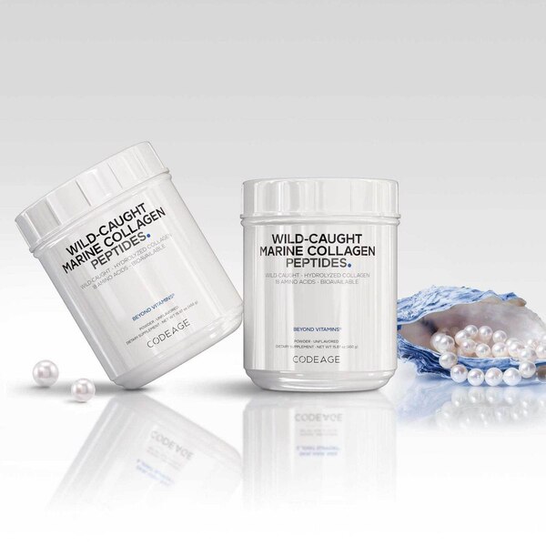 Marine Collagen Powder, Wild-Caught Hydrolyzed Fish Collagen Peptides Types 1 & 3, Non-GMO, 16 oz