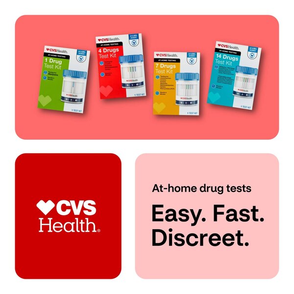 CVS Health Home Drug Test Kit, 4 Drugs