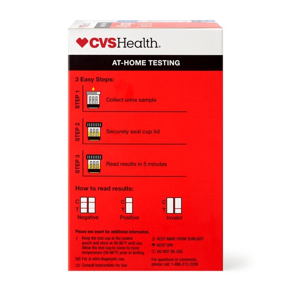 CVS Health Home Drug Test Kit, 4 Drugs