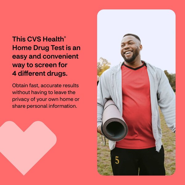 CVS Health Home Drug Test Kit, 4 Drugs