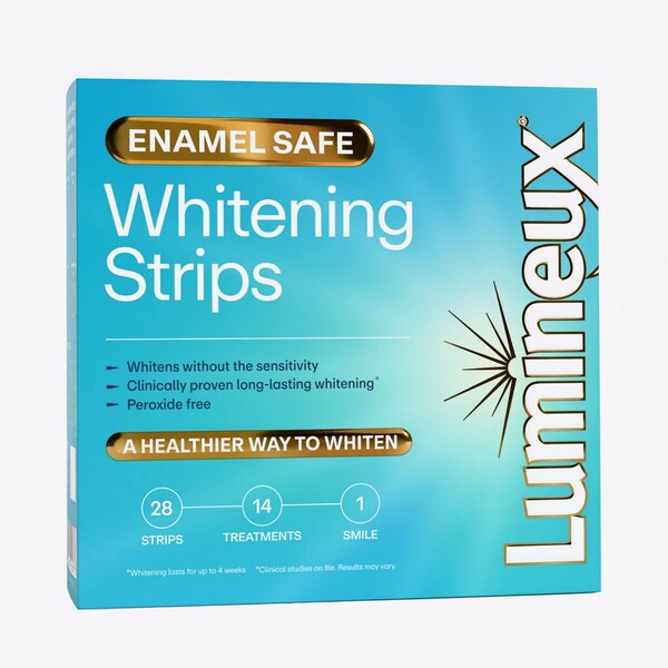 Lumineux Teeth Whitening Strips, Peroxide-Free, 14 Treatments