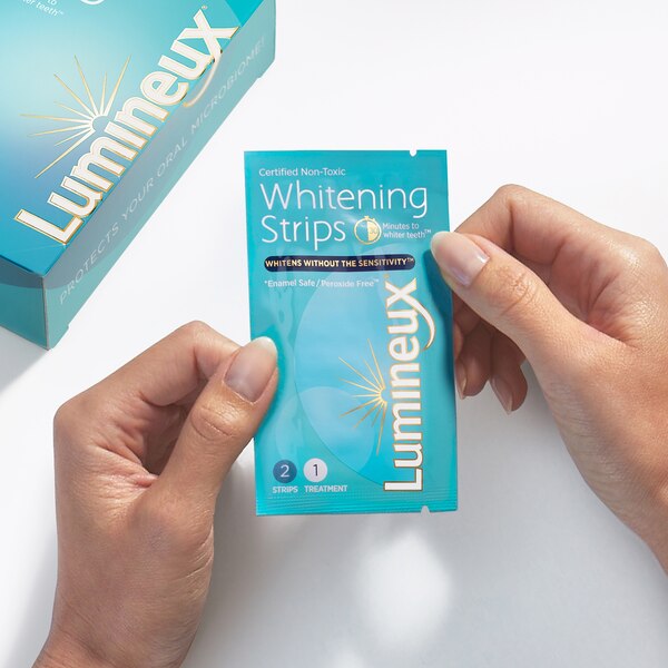 Lumineux Teeth Whitening Strips, Peroxide-Free, 14 Treatments