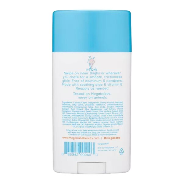 Megababe Thigh Rescue Anti-Friction Stick, 2.12 OZ