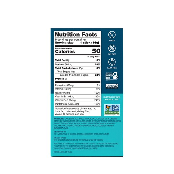 Liquid I.V. Hydration Multiplier Electrolyte Drink Mix Packets, 6 CT