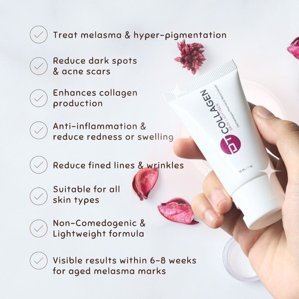 DT Collagen Skin Lightener Cream, 1 OZ