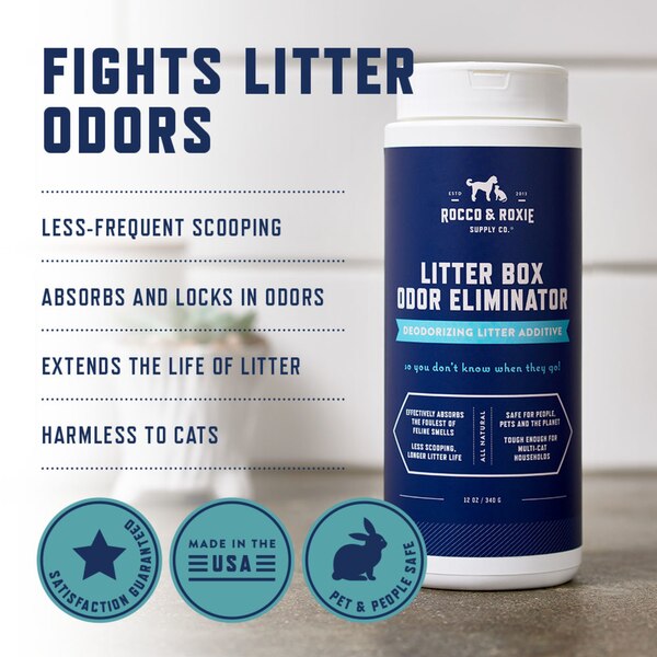 Rocco & Roxie Litter Box Odor Elim, 12oz