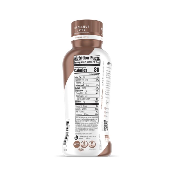 Kitu Super Coffee Enhanced Coffee Beverage, 12 OZ