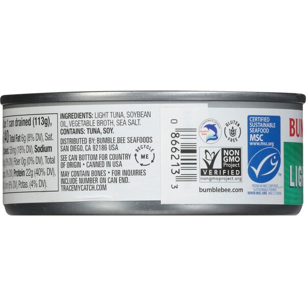 Bumble Bee Chunk Light Tuna In Vegetable Oil